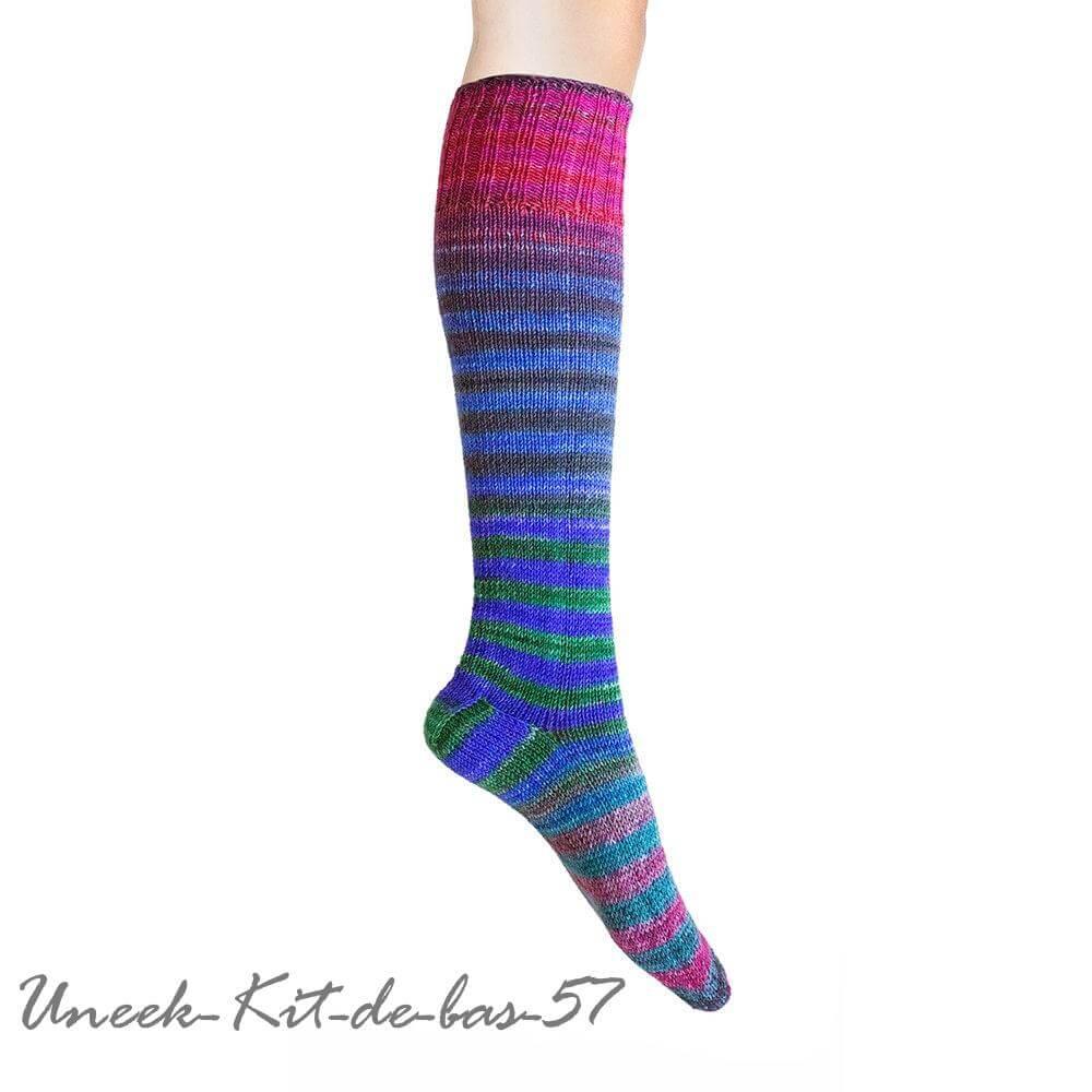 Urth Uneek - Self-Striping Matching Sock-Kit - Color: DUS57