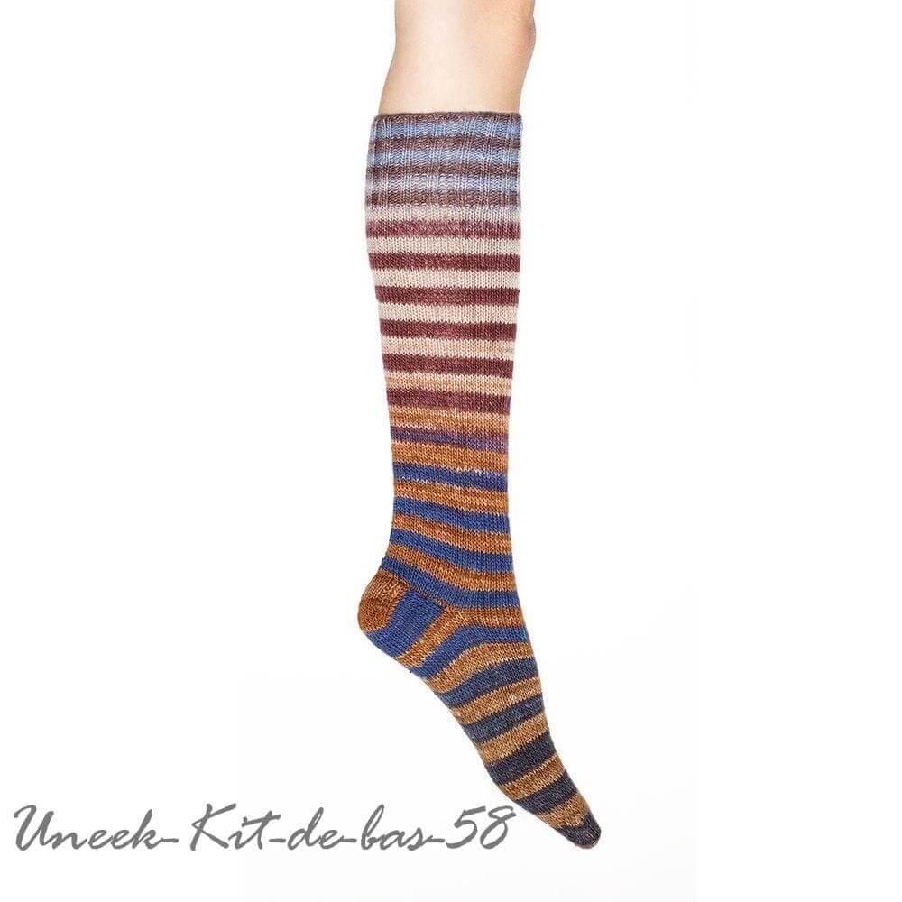 Urth Uneek - Self-Striping Matching Sock-Kit - Color: DUS58