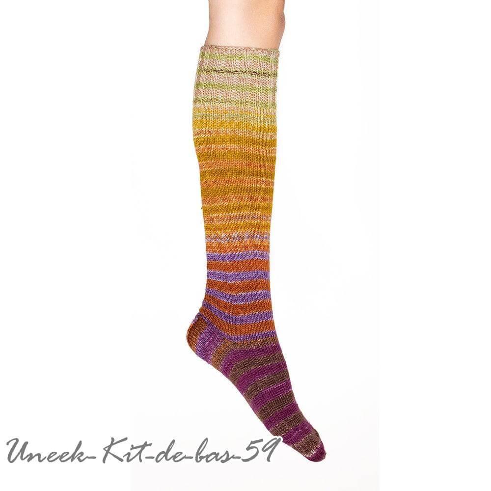 Urth Uneek - Self-Striping Matching Sock-Kit - Color: DUS59