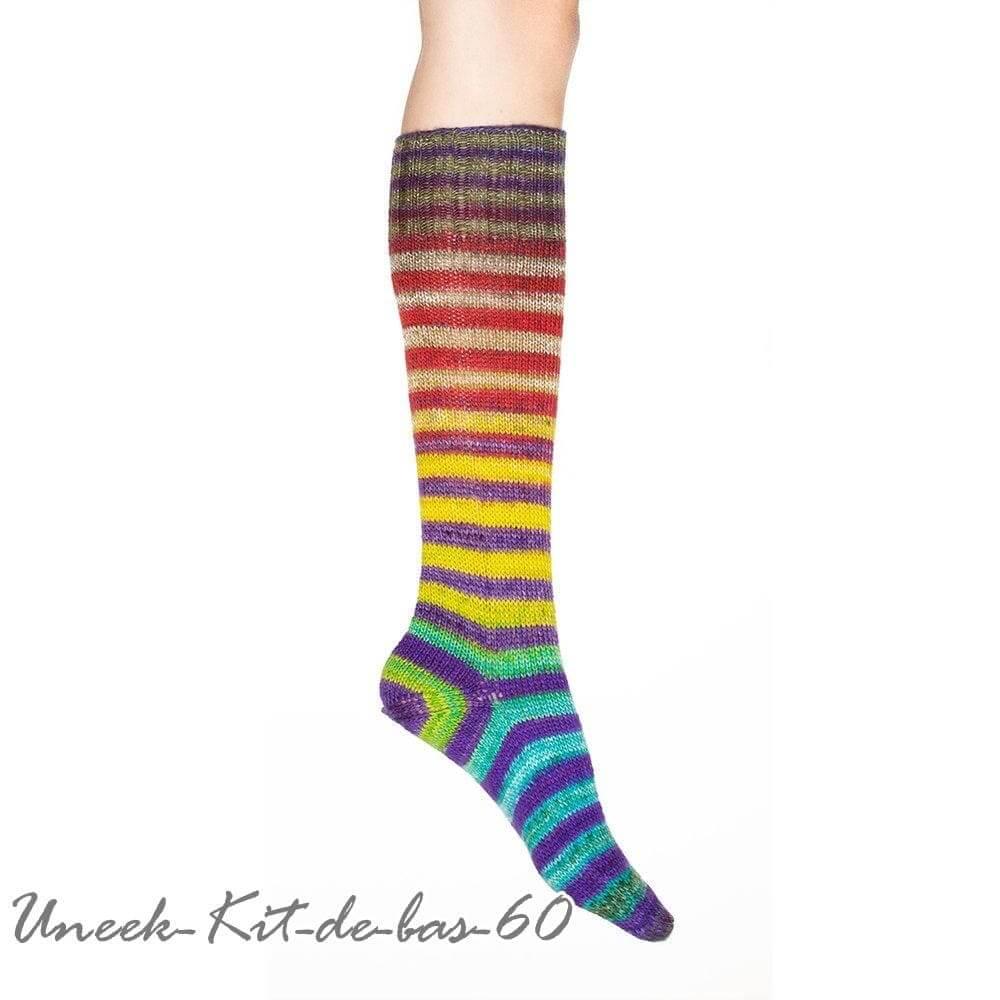 Urth Uneek - Self-Striping Matching Sock-Kit - Color: DUS60