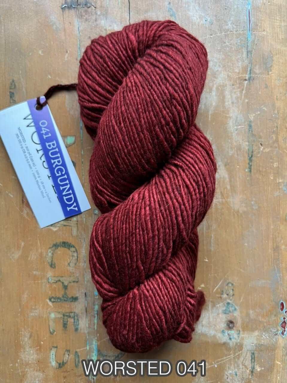 Malabrigo Worsted - Color: 041 Burgundy