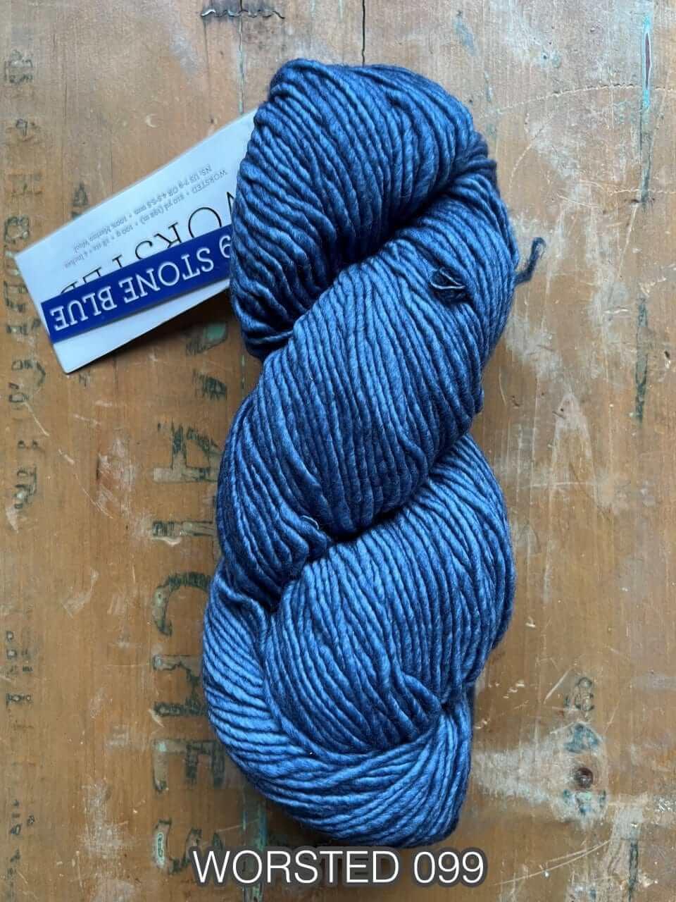 Malabrigo Worsted - Color: 099 Stone Blue