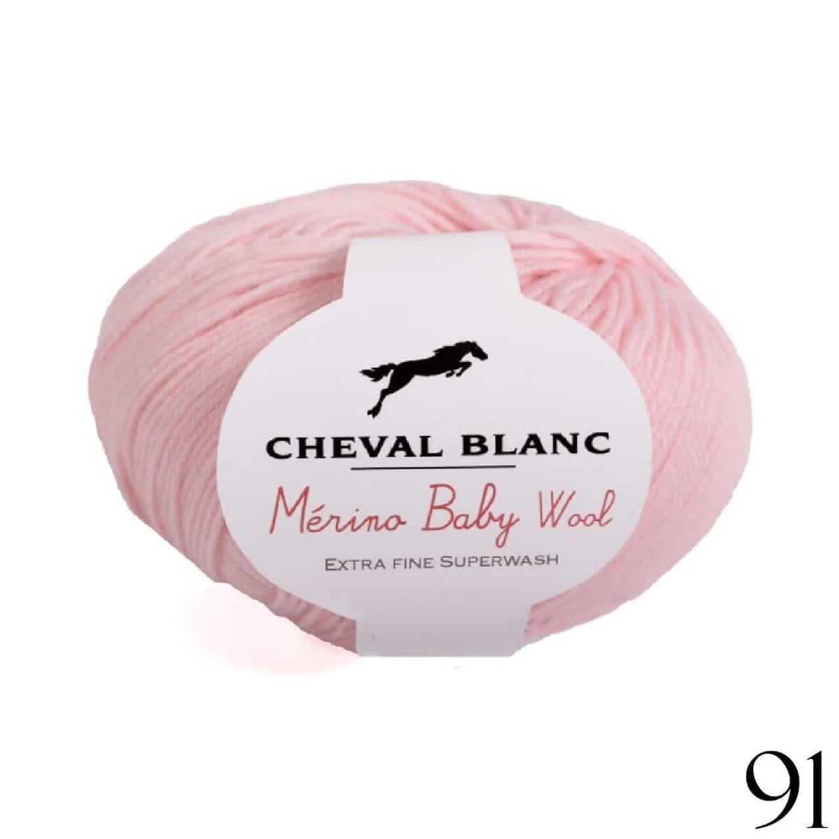 Laines Cheval Blanc - Merino Baby - Color: 091.MerBaby Rose Pale