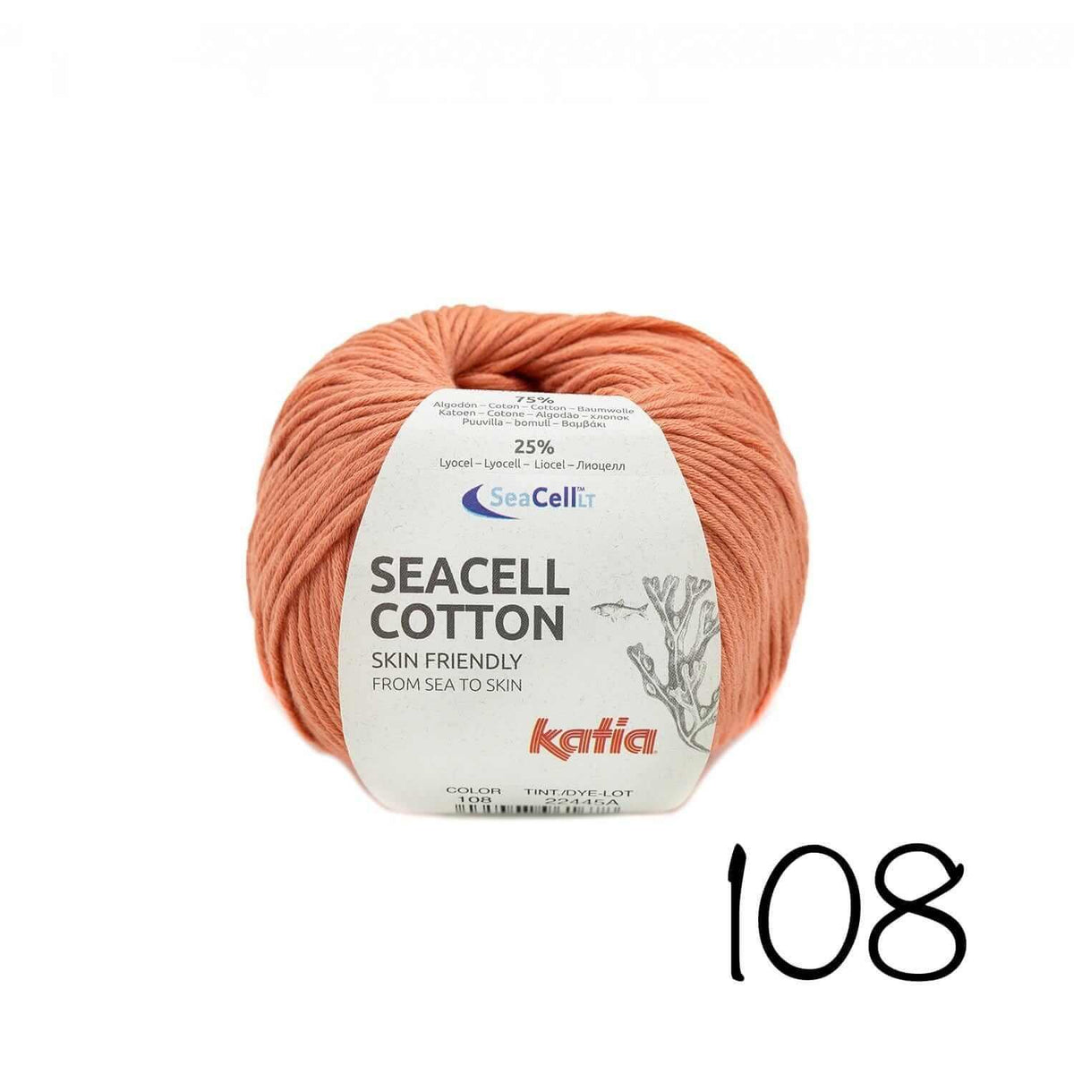 SeaCell Cotton - Katia - Color: 108 - Rust