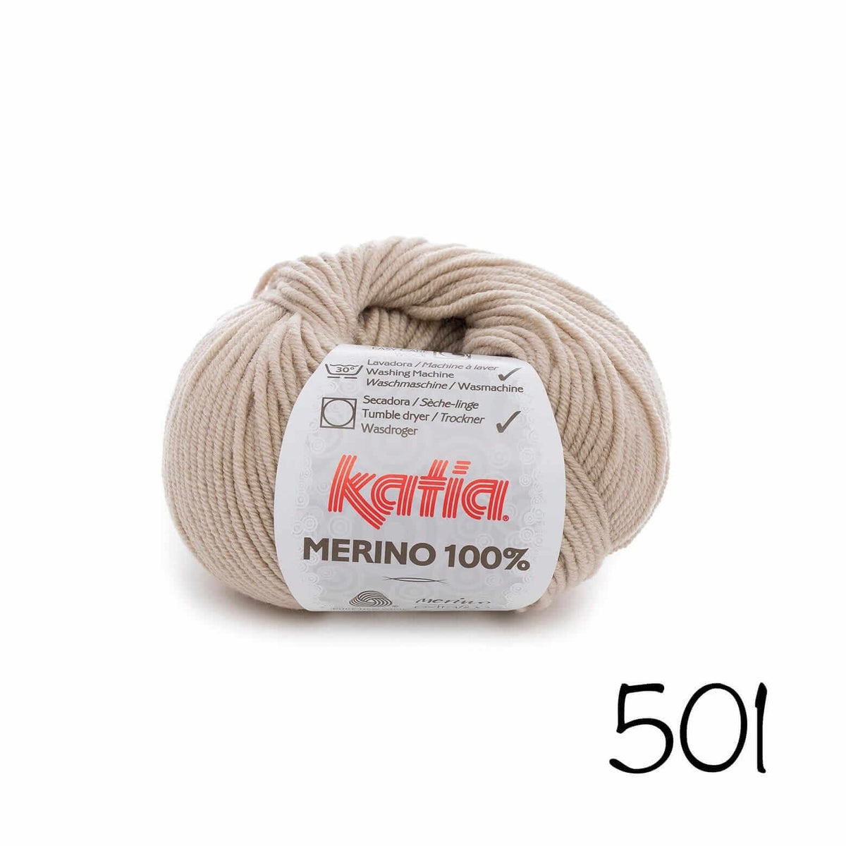 100% Merino - Katia - Color: 501 - Beige