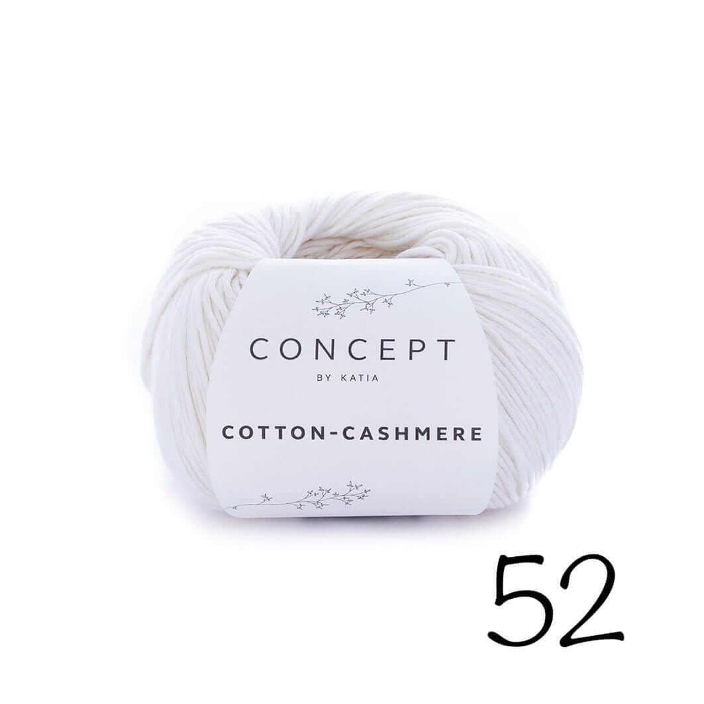 Cotton Cashmere - Katia Concept - Color: 52 - White
