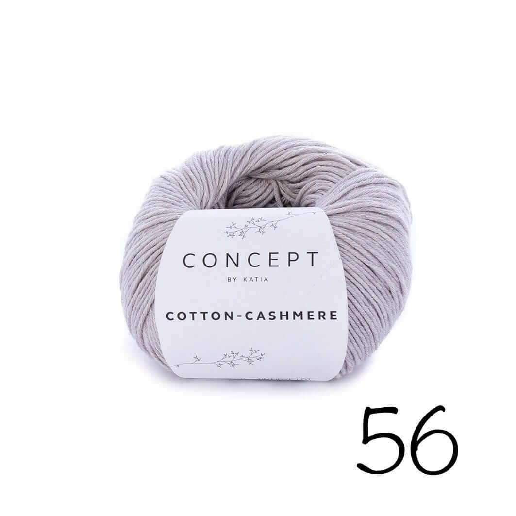 Cotton Cashmere - Katia Concept - Color: 56 - Stone gray