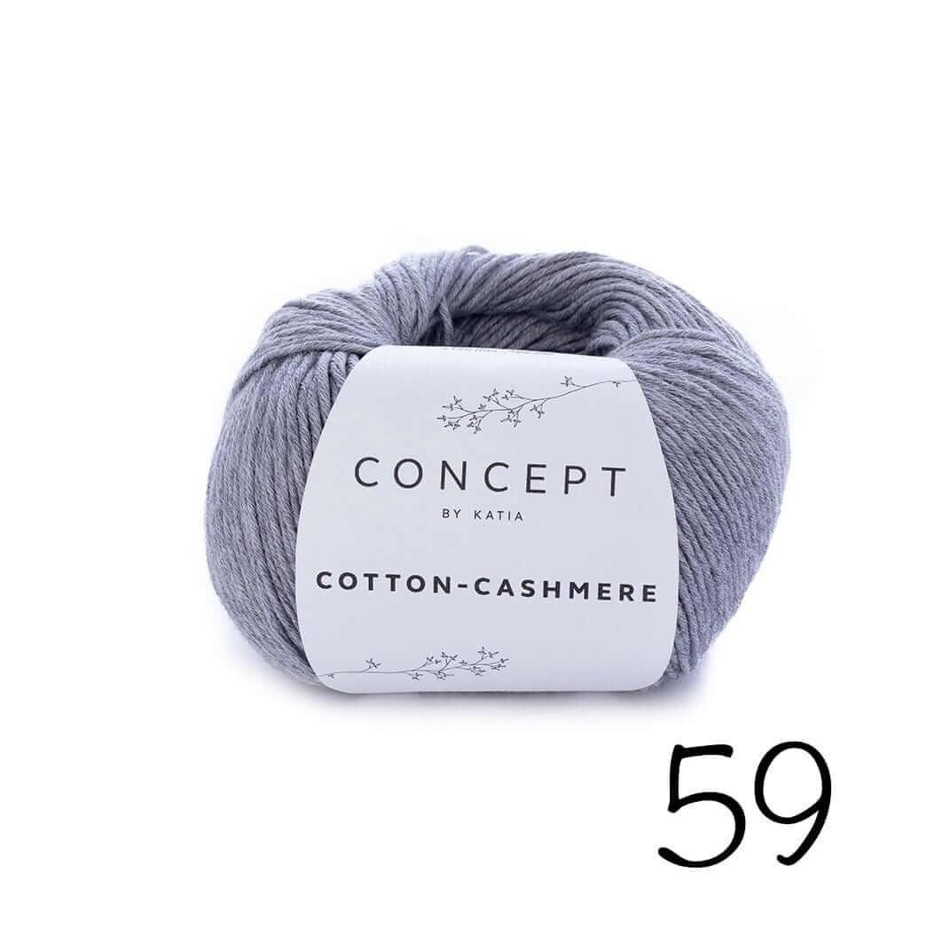 Cotton Cashmere - Katia Concept - Color: 59 - Grey