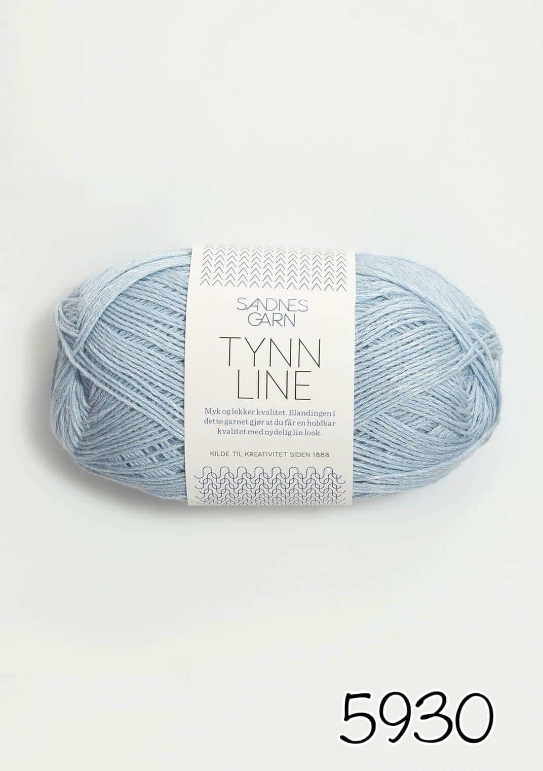 Sandness Garn - Tynn Line - Color: 5930 - Light Blue