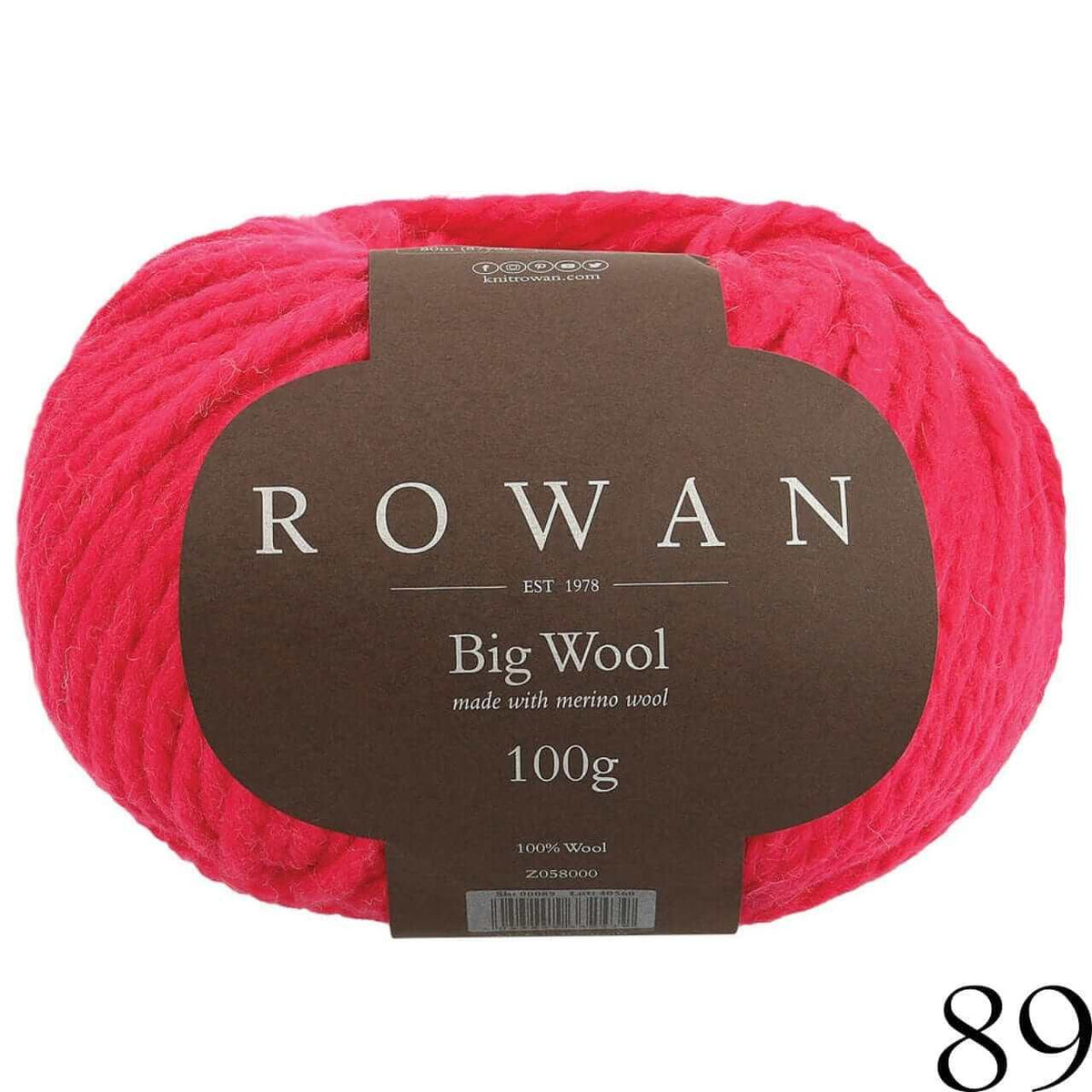 Big Wool - Rowan - Color: #89 - Cerise