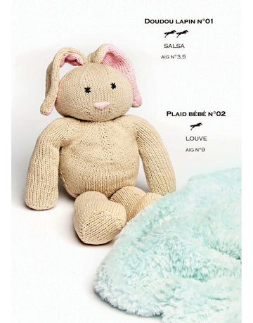 Cheval Blanc Pattern Catalog 31, No 01 - Knit Stuffed Bunny - Doudou Bunny