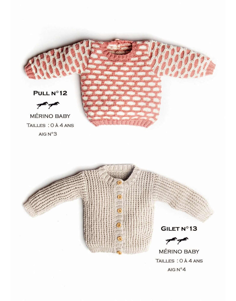 Cheval Blanc Pattern catalog 31, No 13 - Baby Cardigan - Up to 0 to 4 years old