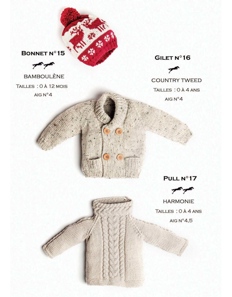 Pattern Cheval Blanc catalog 31, No 16 - Baby Cardigan - Up to 0 to 4 years old