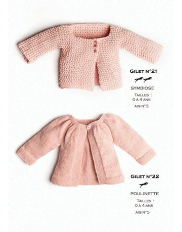 Cheval Blanc Pattern catalog 31, No 22 - Baby Cardigan - Up to 0 to 4 years old