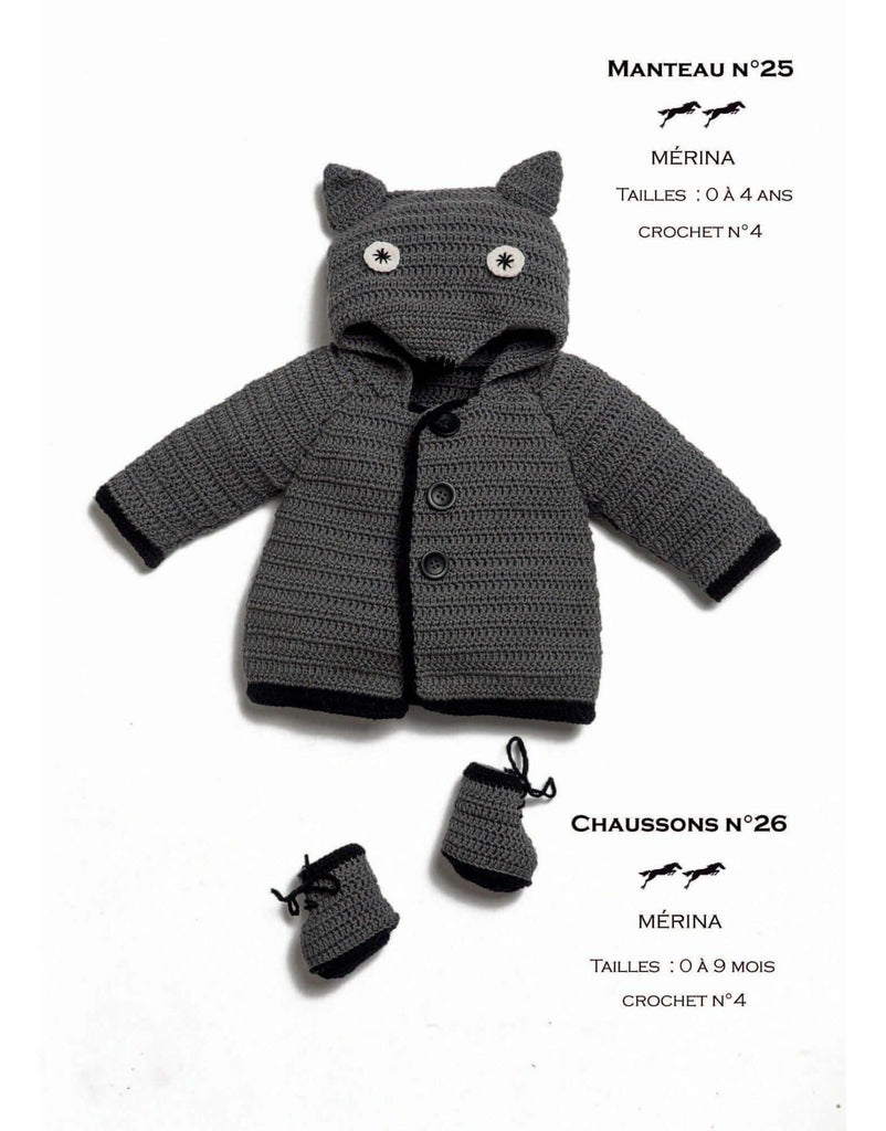 Cheval Blanc Pattern catalog 31, No 25 - Baby Coat - Up to 0 to 4 years old