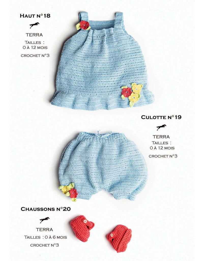 Pattern Cheval Blanc catalog 31, No 18 - Little Girly Blue Top - Up to 0 to 12 months