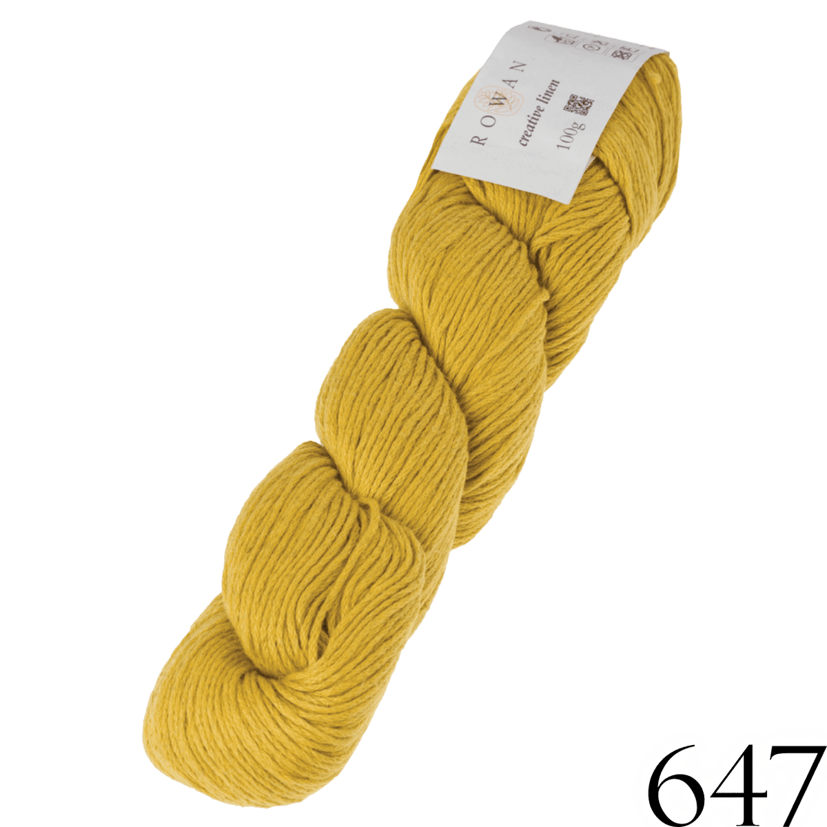 Creative Linen - Rowan - Color: #647 - Mustard