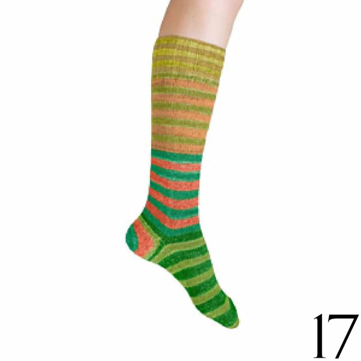 Urth Uneek - Self-Striping Matching Sock-Kit - Color: DUS17 (Édition Limitée)