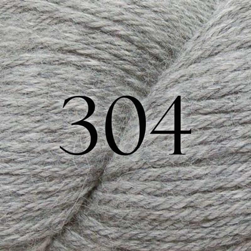 Highland Alpaca Worsted - Estelle - Color: 304 - Meridum Grey