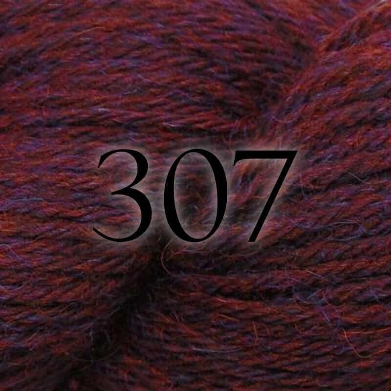 Highland Alpaca Worsted - Estelle - Color: 307 - Merlot