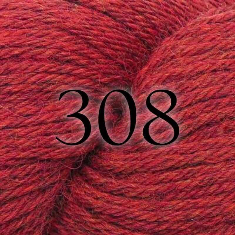 Highland Alpaca Worsted - Estelle - Color: 308 - Red