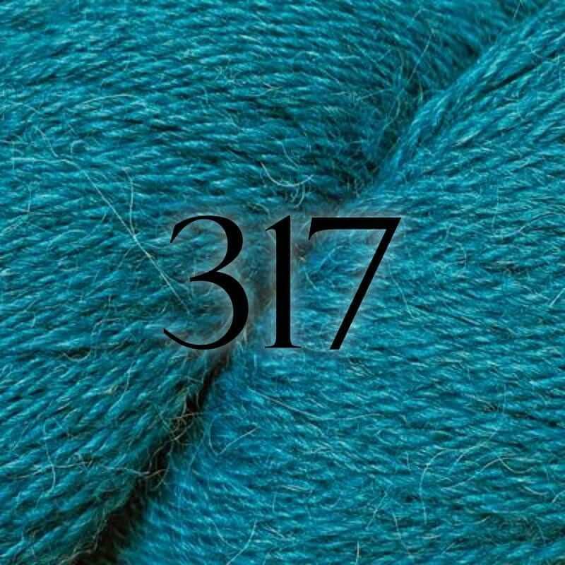 Highland Alpaca Worsted - Estelle - Color: 317 - Turquoise