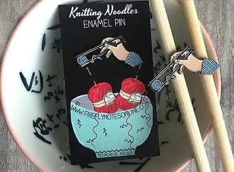 Enamel Pin - NNK Press - Les Laines Biscotte Yarns