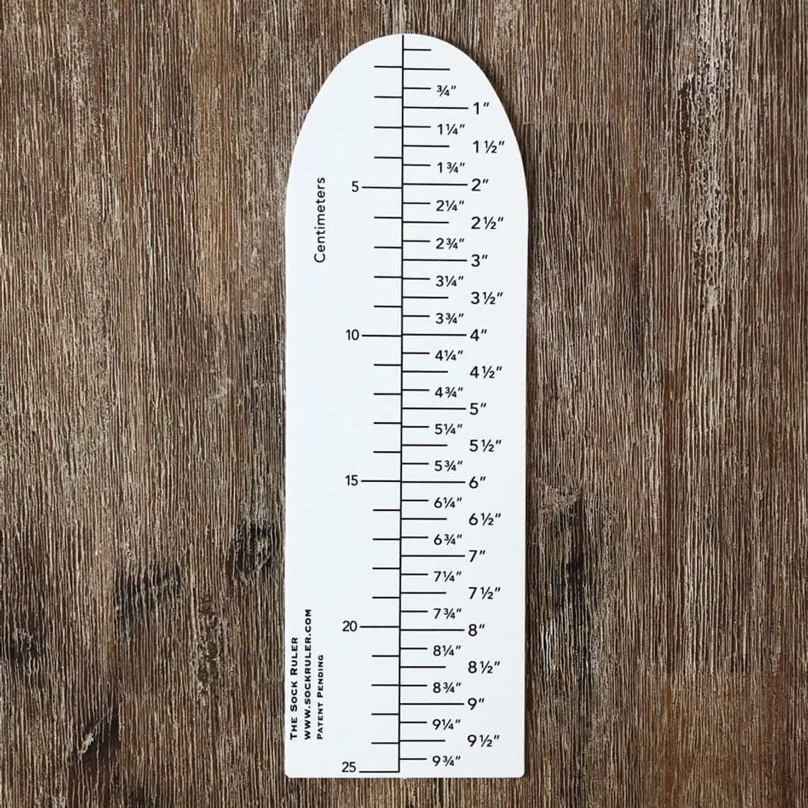 Scot Ruler Instrument The Sock Ruler – Les Laines Biscotte Yarns