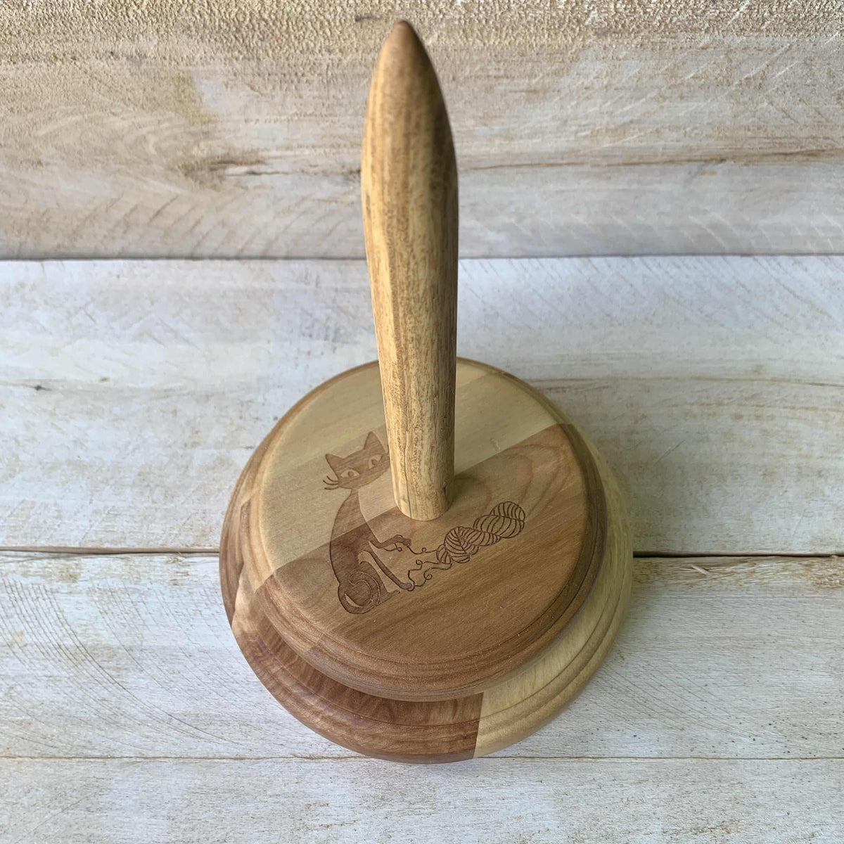 Biscotte's wooden yarn butler - Handmade Exclusively for Biscotte Yarns - Les Laines Biscotte Yarns