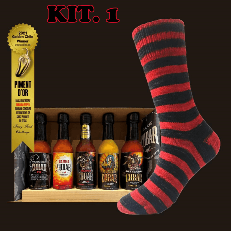 KNITTING KIT COBAR WITH HOT SAUCES