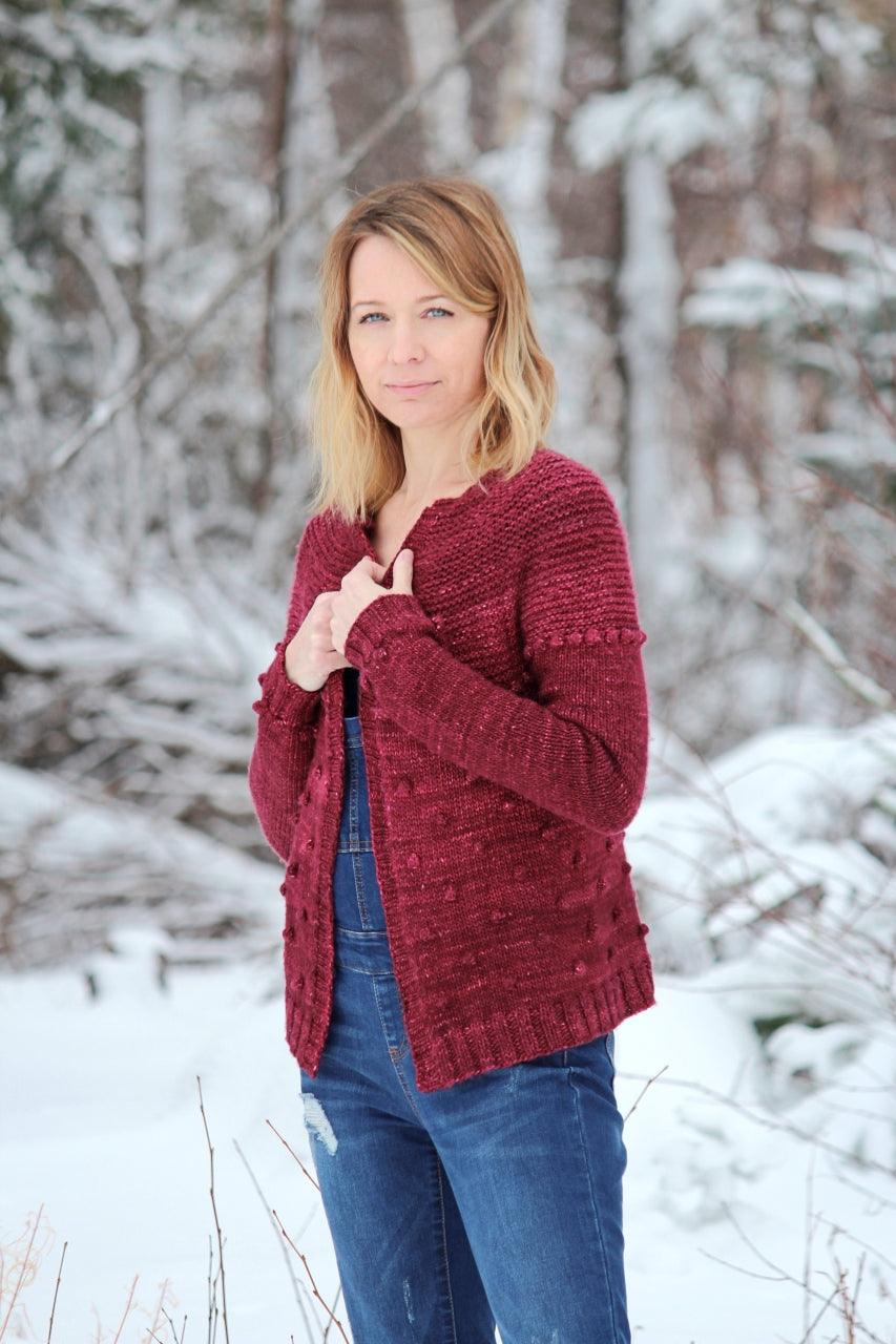 Sadie Cardigan Free Pattern - Les Laines Biscotte Yarns