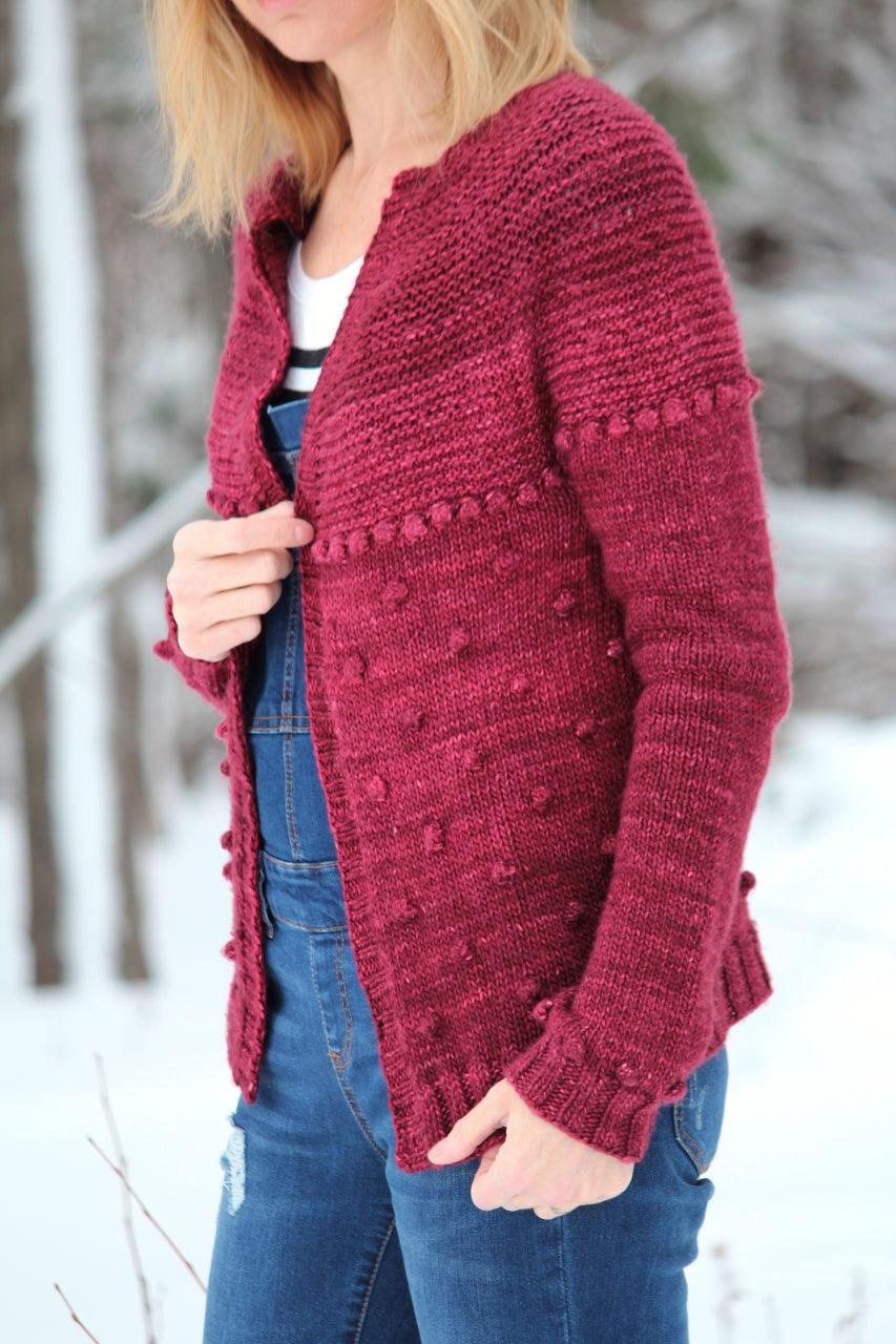 Sadie Cardigan Free Pattern - Les Laines Biscotte Yarns