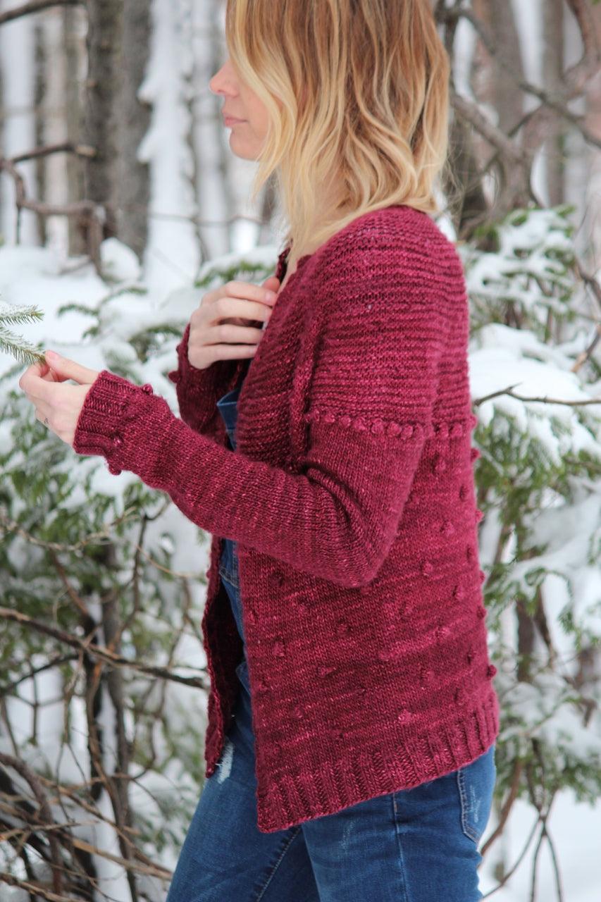 Sadie Cardigan Free Pattern - Les Laines Biscotte Yarns