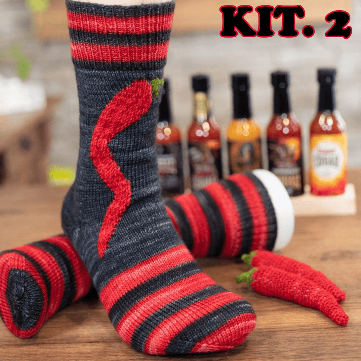 KNITTING KIT COBAR WITH HOT SAUCES