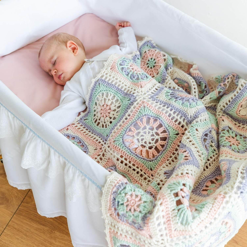 BABY BLANKET NANA ♥ Crochet-along by KATIA ♥ - Les Laines Biscotte Yarns