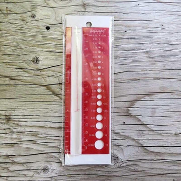 Ruler and gauge for knitting needles - Knitters Pride - Les Laines Biscotte Yarns