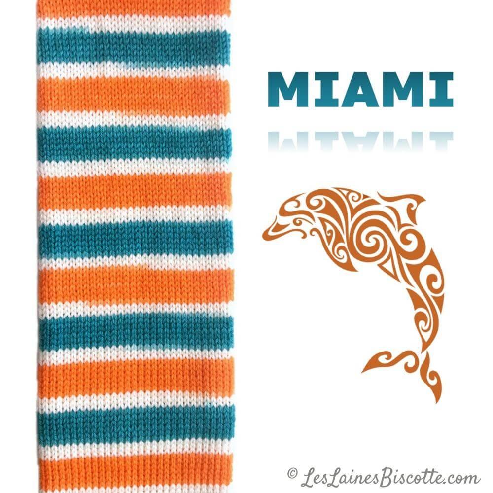 Self-Striping Sock Yarn - BIS-SOCK MIAMI
