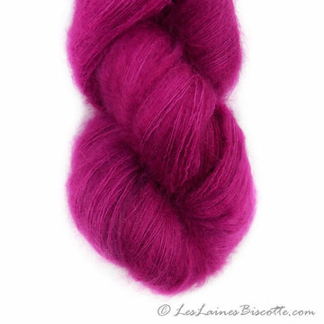 Hand-dyed kid mohair & silk HERMIONE BETTERAVE