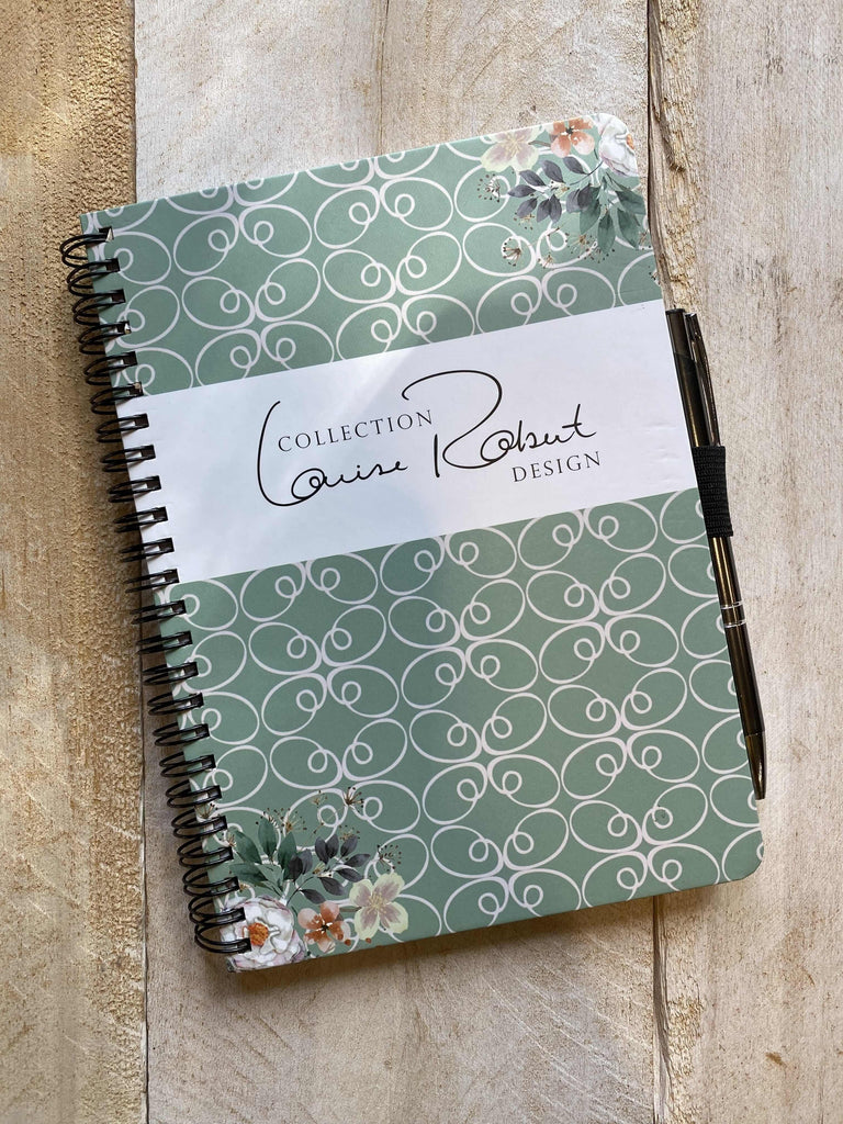 COLLECTION LOUISE ROBERT DESIGN NOTEBOOK & PEN - Les Laines Biscotte Yarns