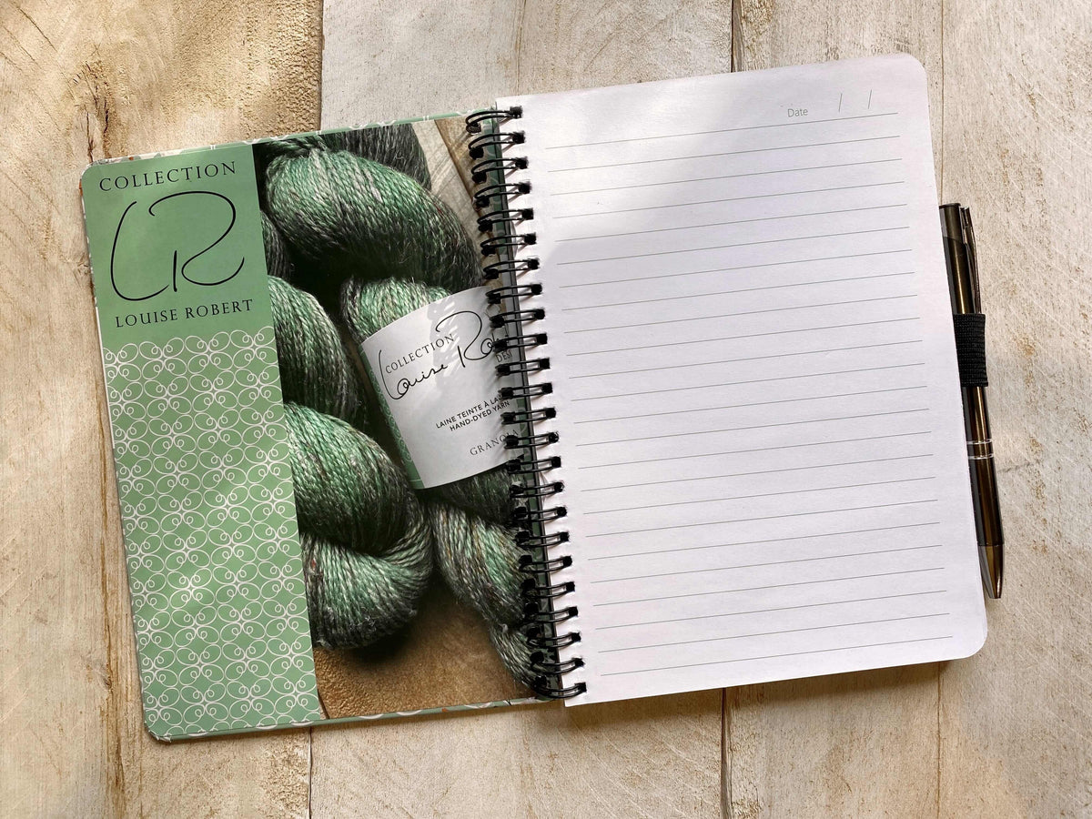 COLLECTION LOUISE ROBERT DESIGN NOTEBOOK & PEN - Les Laines Biscotte Yarns