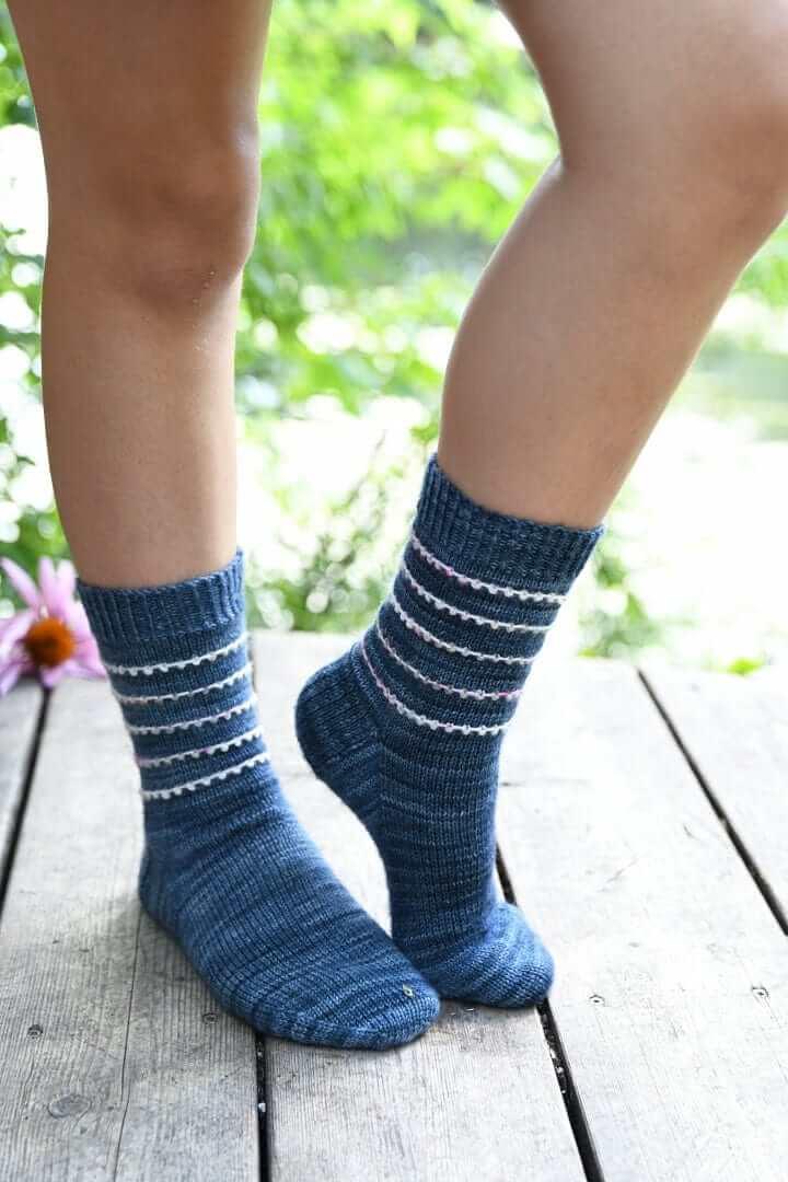 Mini Bobble Sock Kit à Tricoter - Les Laines Biscotte Yarns