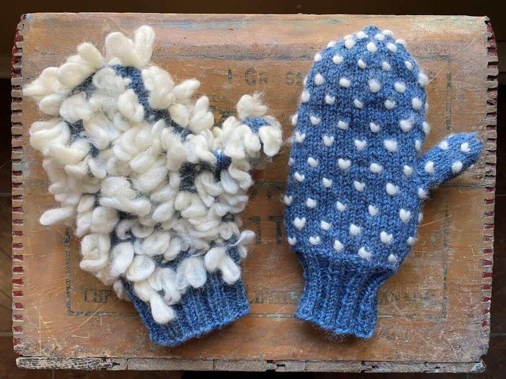 Thrummed mittens free pattern & knitting tutorial