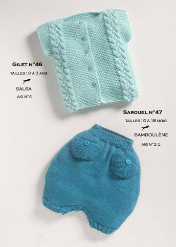 Free Cheval Blanc pattern - Pants for baby cat. 12-47