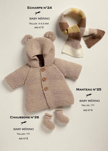 Free Cheval Blanc pattern - Baby booties cat.19-26