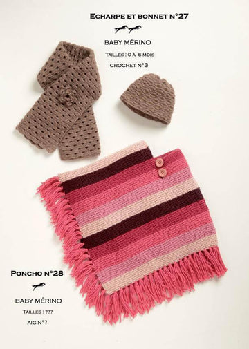 Free Cheval Blanc pattern - Poncho for girl cat.19-28