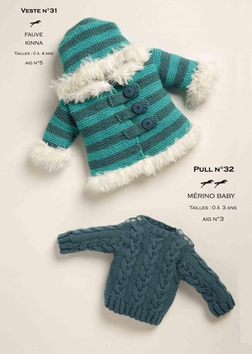 Free Cheval Blanc pattern - Coat for child cat.19-32