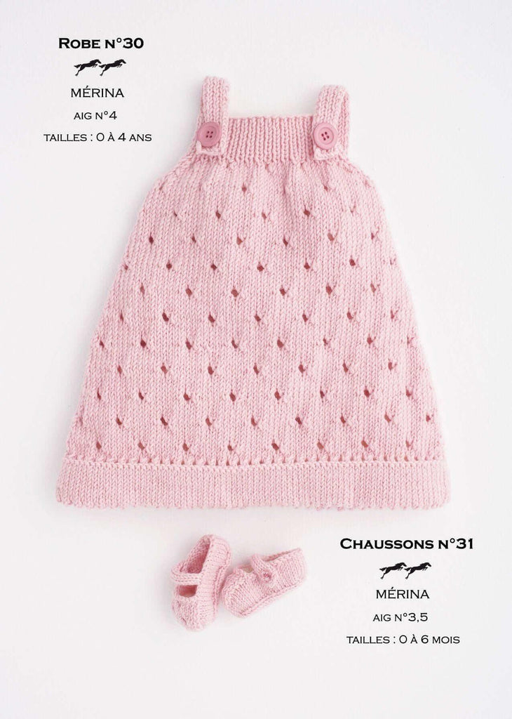 Free Cheval Blanc pattern - Baby booties cat.16-31