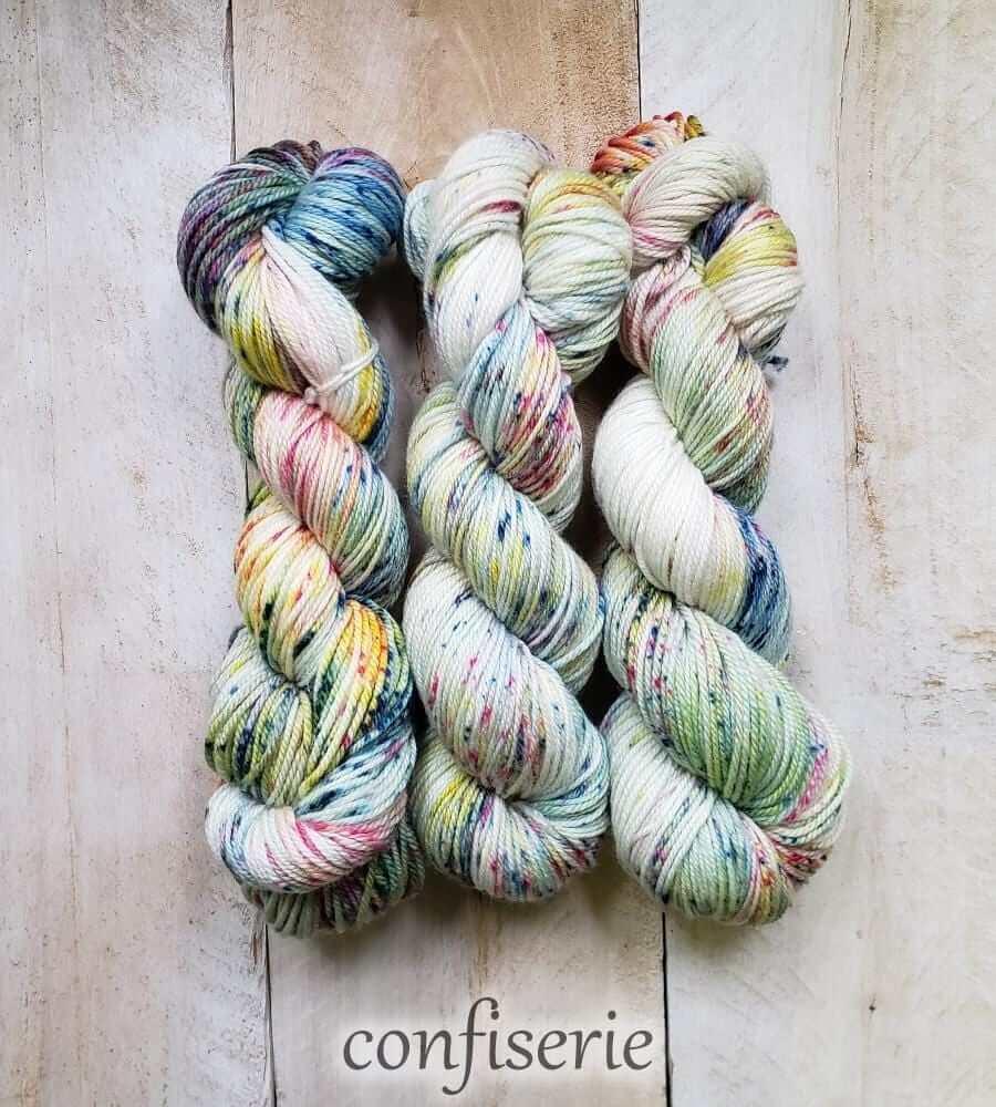 Hand-dyed yarn DK PURE CONFISERIE DK weight yarn