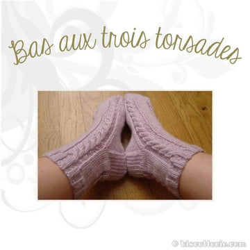 Sock pattern Bas aux Trois Torsades (french only)