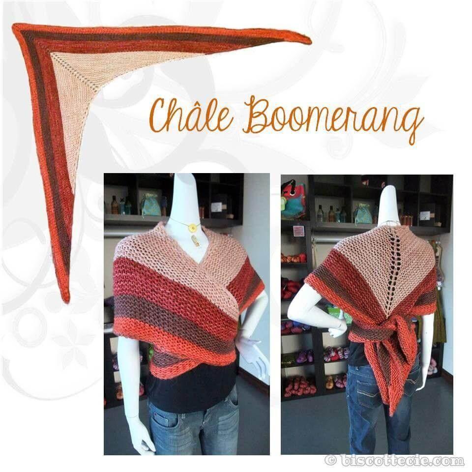 Shawl pattern "Boomerang"